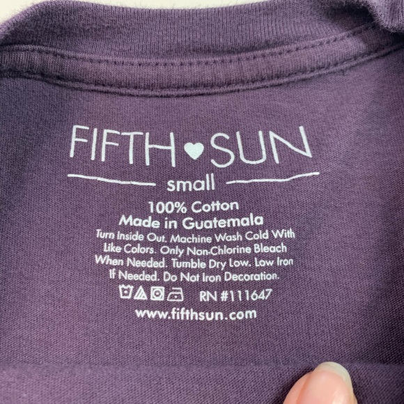 Astrology purple cropped tshirt - Picture 2 of 3